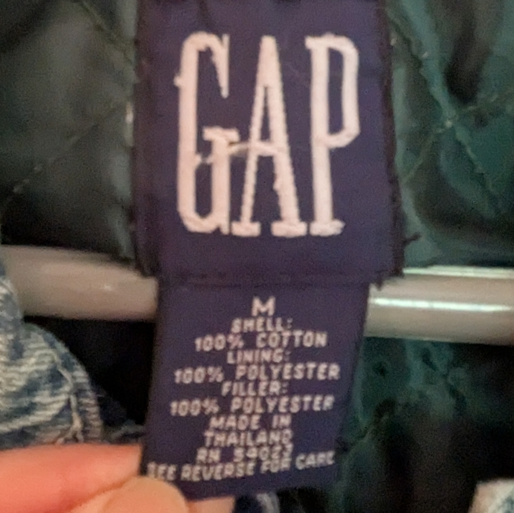 Gap Vintage Womens' Denim Quilt Lined Jean Jacket Medium - Picture 3 of 4